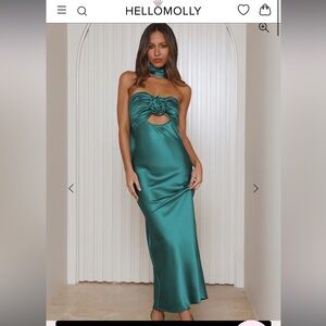 Hello Molly Trend lover Satin Strapless Dress